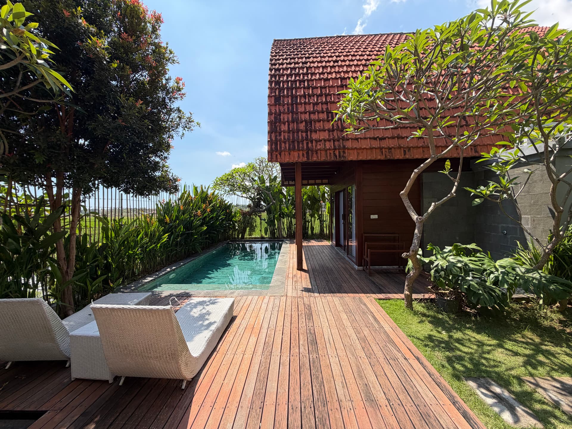 Villa Ashoka — A suite of rooms, a single view.